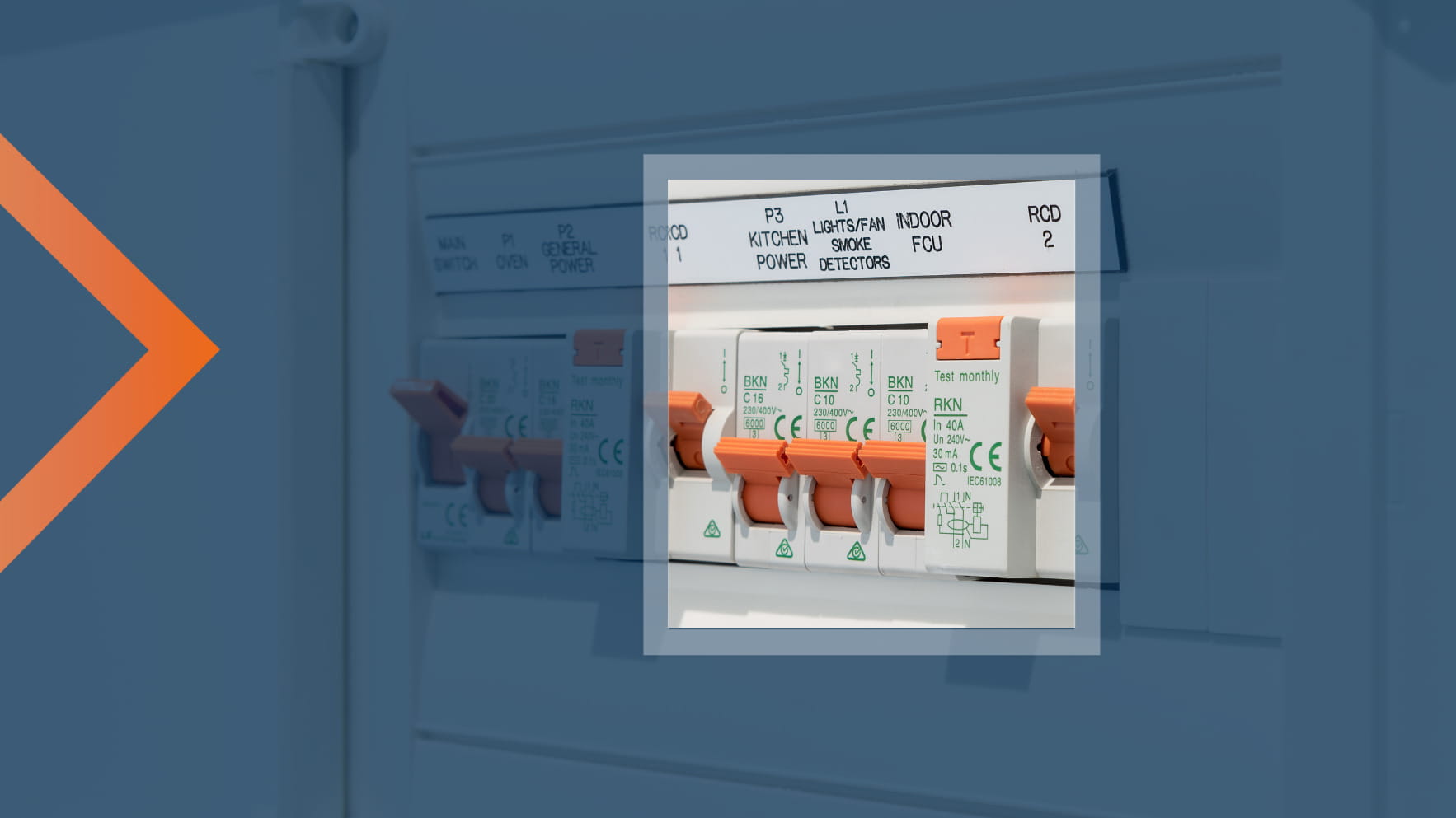 Cuadro eléctrico en una casa